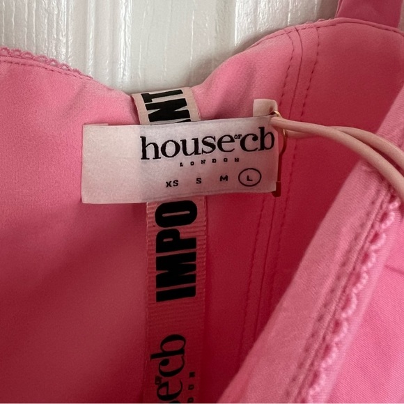 NWT House of CB French Pink Midi Tiered Elia Sundress - Picture 5 of 11